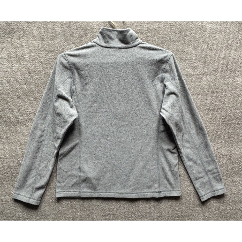 Patagonia Pullover Women Large Gray Micro D Fleece‎ 1/2 Zip Mock Hiking Camping - Picture 4 of 5